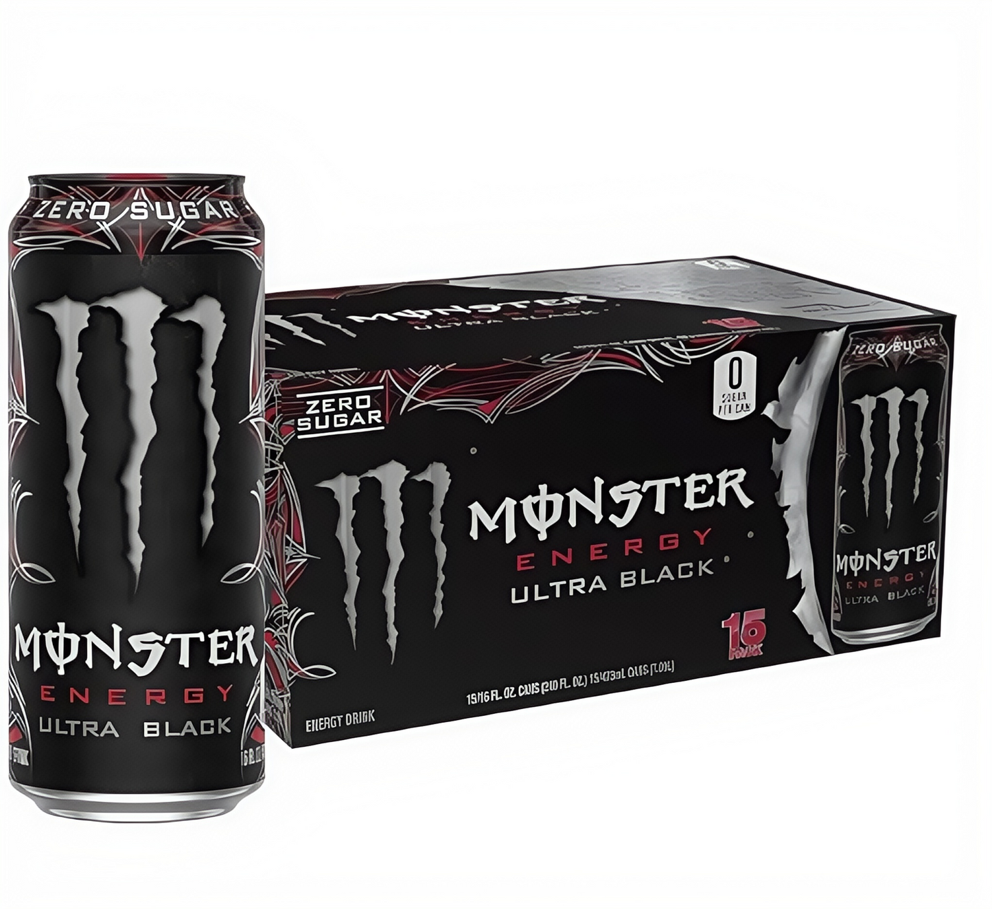 Zero Calorie Ultra Energy Drink, 16 Ounce (15-Pack)