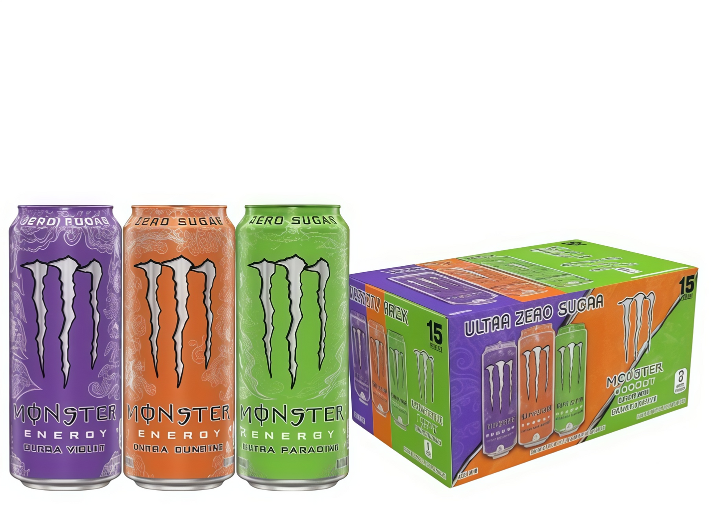 Zero Calorie Ultra Energy Drink, 16 Ounce (15-Pack)